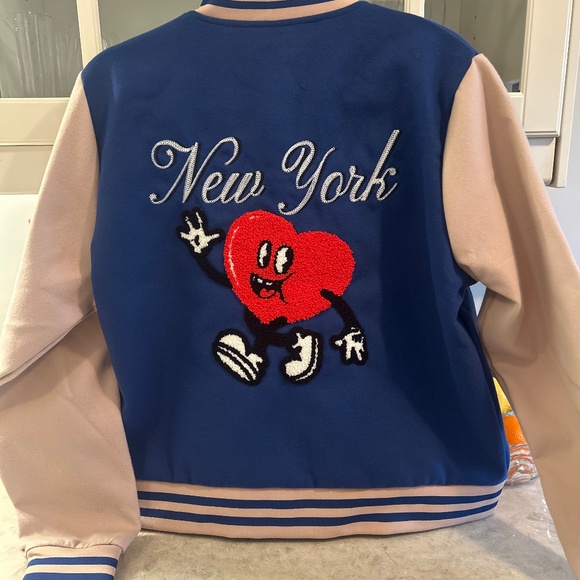 Red Heart NEW YORK Varsity Jacket. NWT - Picture 3 of 8